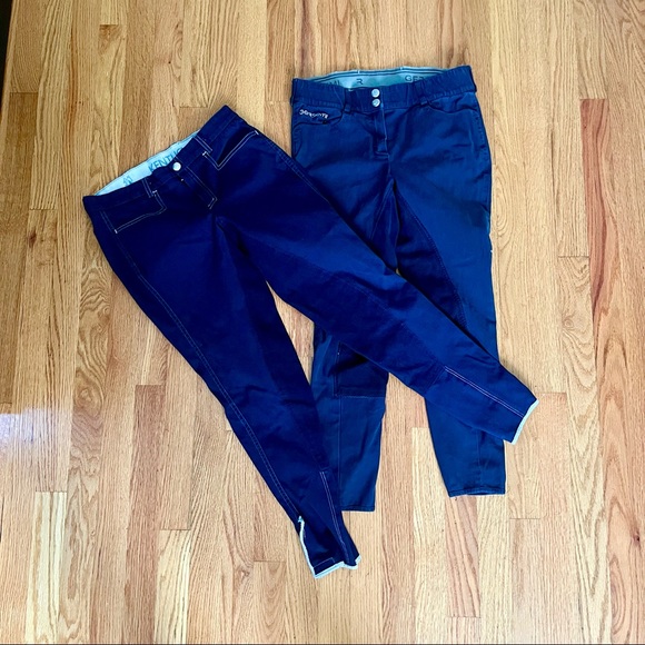 Gersemi Pants - 2 pairs full seat riding breeches. Size 28”Dressage / Equestrian / Horse